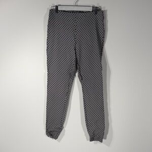 Michael Kors Black and White Geometric Joggers